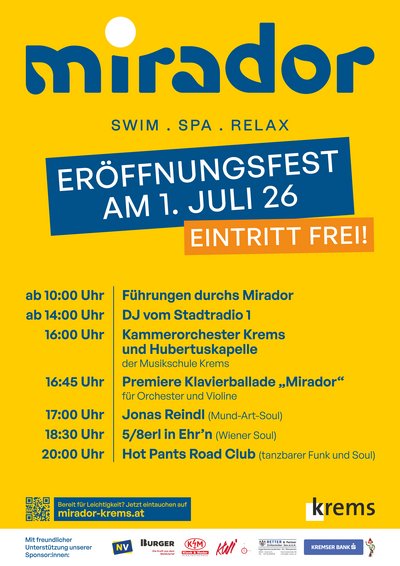 Eröffnungsfest am 1. Juli - Plakat