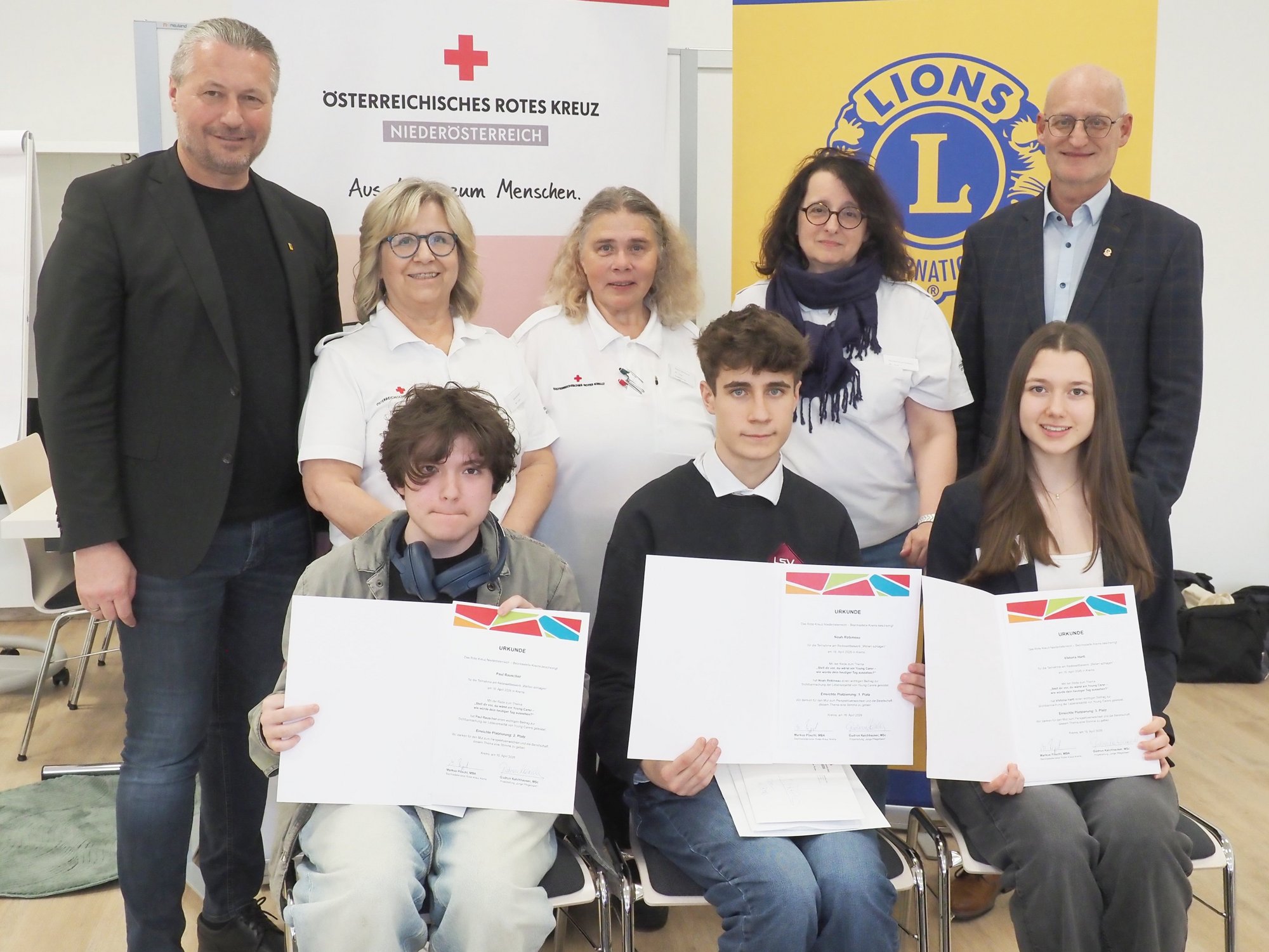 Junge Redner gaben bei Bewerb des Roten Kreuzes „Young Carers” eine Stimme