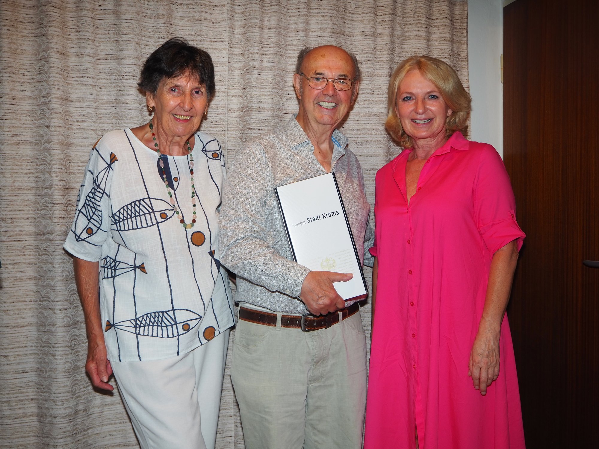 Vizebürgermeisterin Eva Hollerer gratulierte Bernulf Bruckner zum 80. Geburtstag.