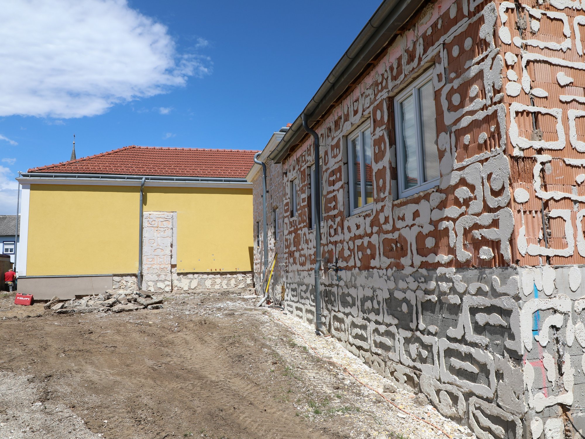 Blick auf die Baustelle