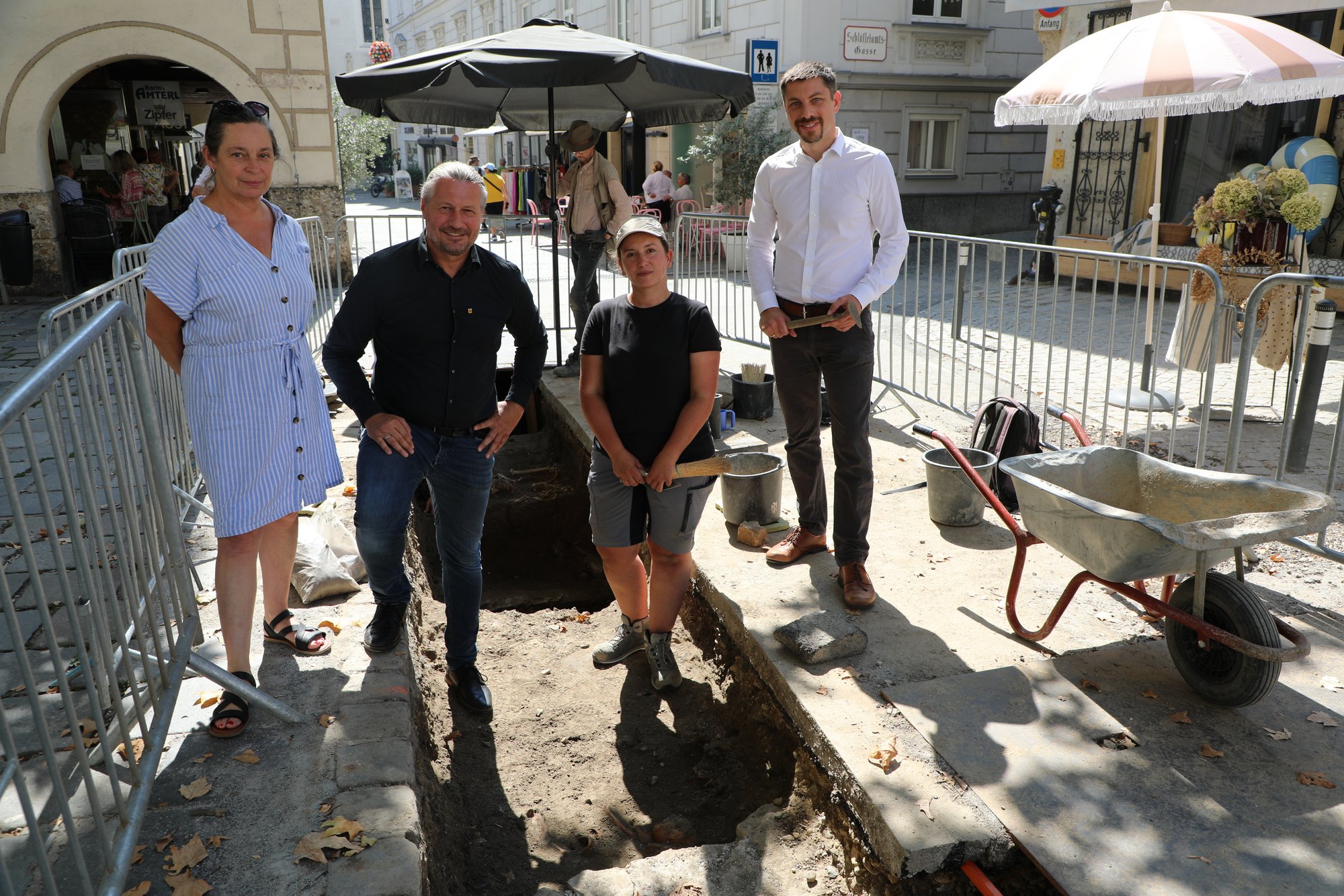 Historisch bedeutende Ausgrabungen am Pfarrplatz