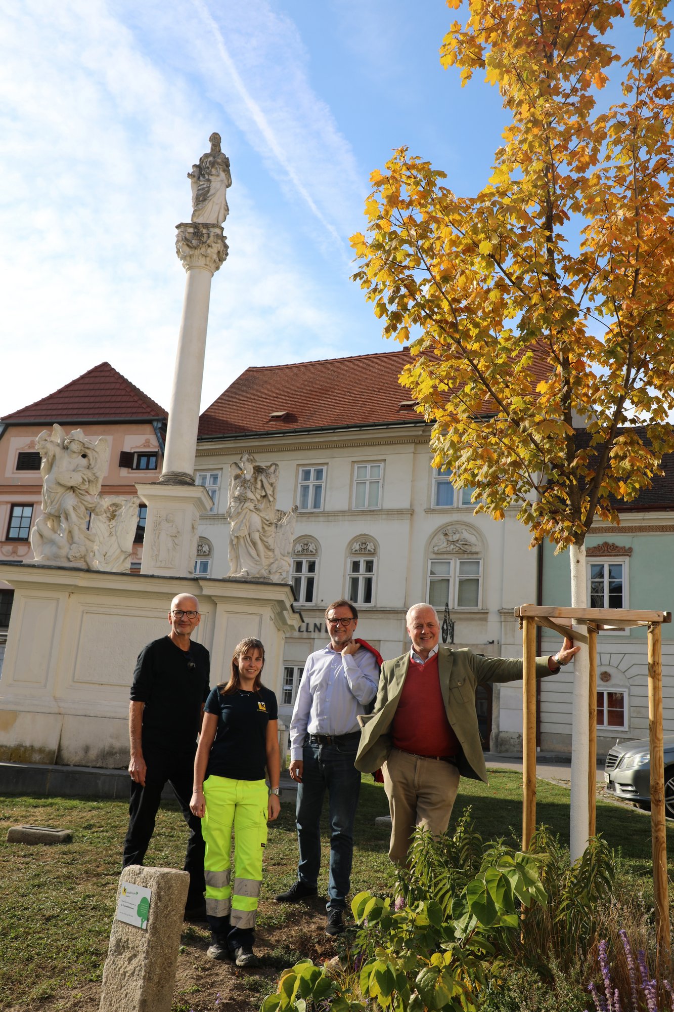 23.10.2023, Pate Dr. Guntard Gutmann am Körnermarkt, Baumart Waldahorn