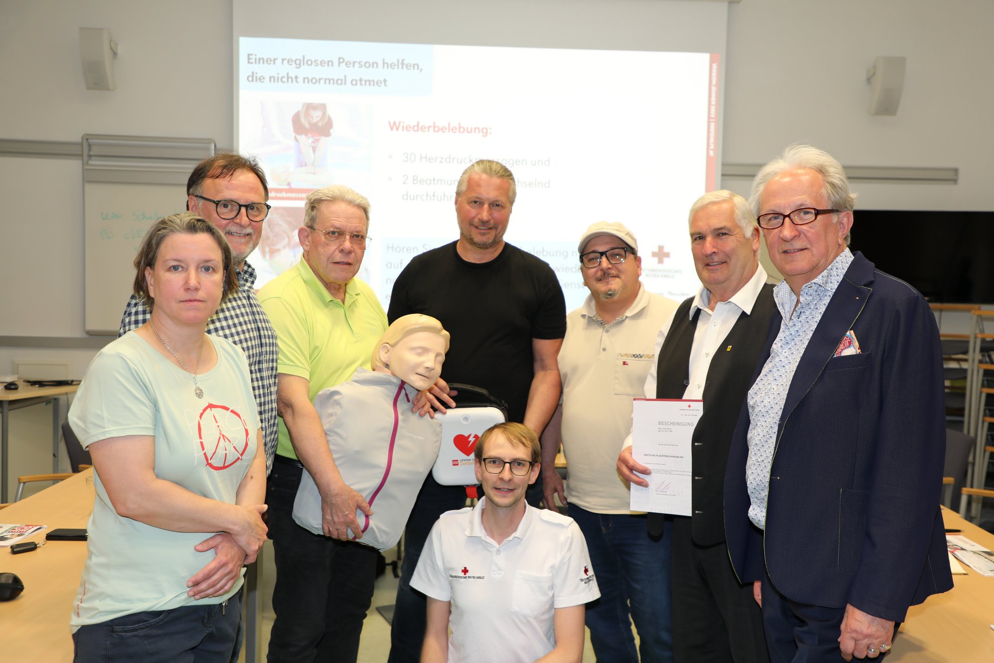 Bürgermeister und Gemeinderat setzen auf erste Hilfe