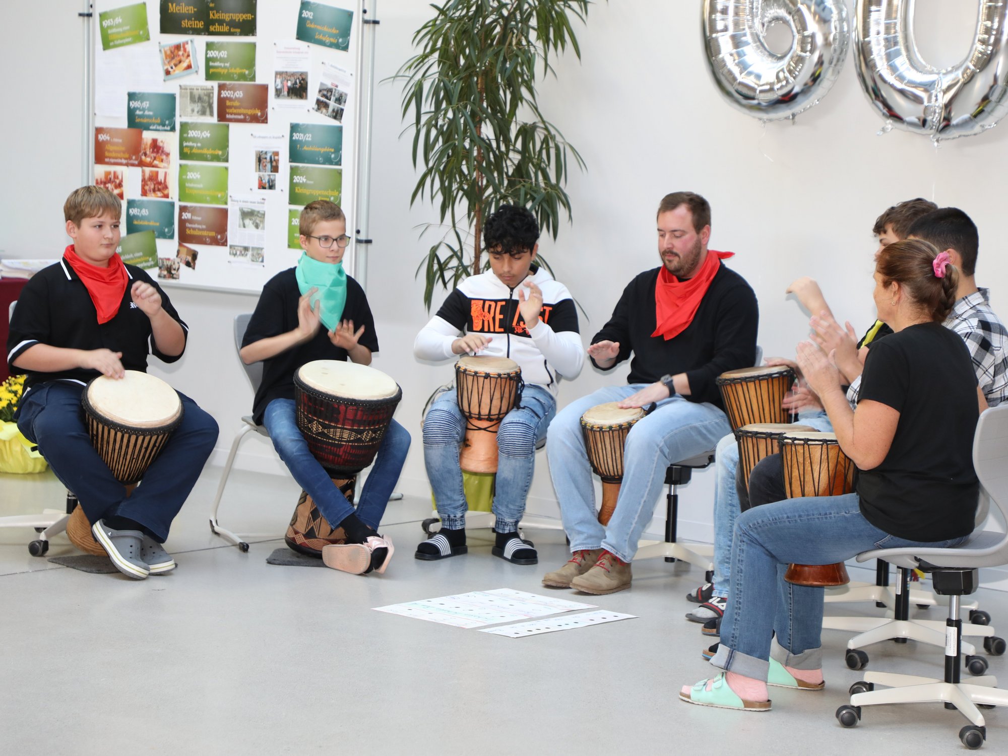 Die Trommelgruppe sorgte für Begeisterung.