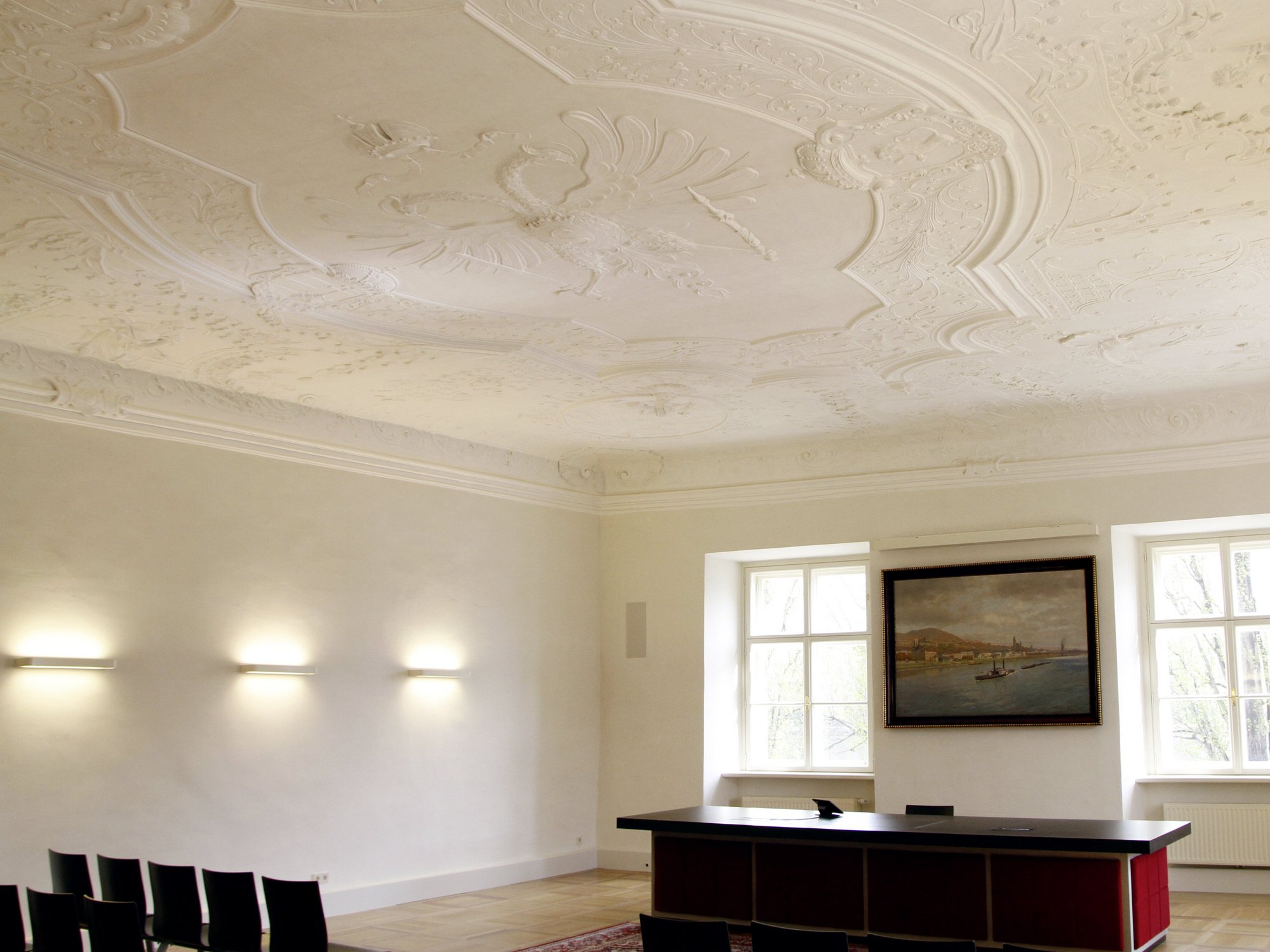 Sitzungszimmer des Gemeinderates in Stein