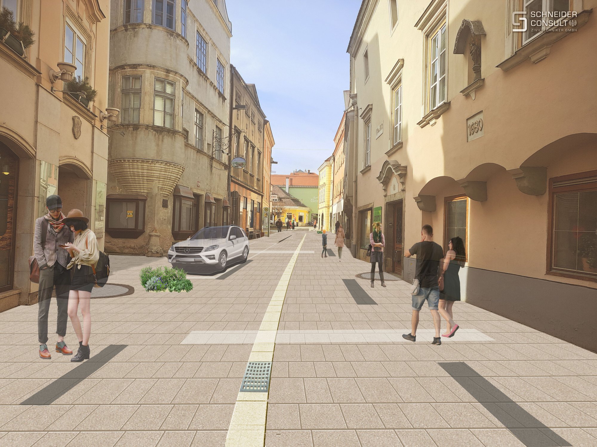 Untere Landstraße wird zur Begegnungszone